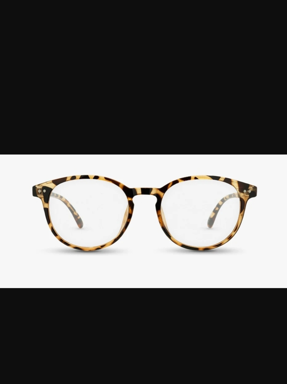 New Nectar Blue Blocker Tortoiseshell Round Eyeglass Frames